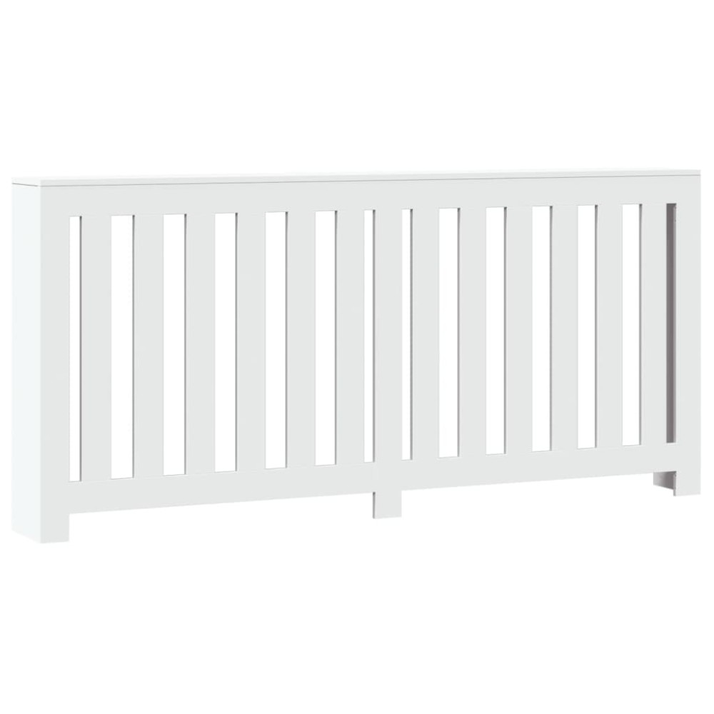 vidaXL Mască pentru calorifer, alb, 175x20x82 cm, lemn prelucrat