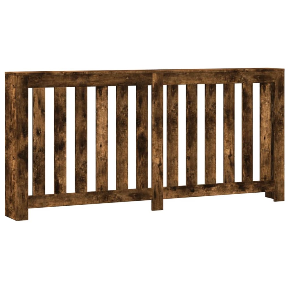 vidaXL Mască de calorifer, stejar fumuriu, 175x20x82 cm lemn prelucrat