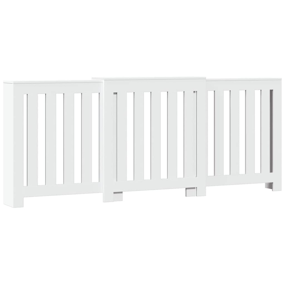 vidaXL Mască pentru calorifer, alb, 205x21,5x83,5 cm, lemn prelucrat