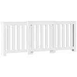 vidaXL Mască pentru calorifer, alb, 205x21,5x83,5 cm, lemn prelucrat vidaXL Mască pentru calorifer, alb, 205x21,5x83,5 cm, lemn prelucrat