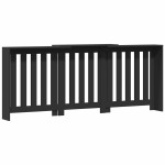 vidaXL Mască pentru calorifer, negru, 205x21,5x83,5 cm, lemn prelucrat vidaXL Mască pentru calorifer, negru, 205x21,5x83,5 cm, lemn prelucrat