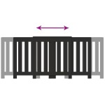vidaXL Mască pentru calorifer, negru, 205x21,5x83,5 cm, lemn prelucrat vidaXL Mască pentru calorifer, negru, 205x21,5x83,5 cm, lemn prelucrat