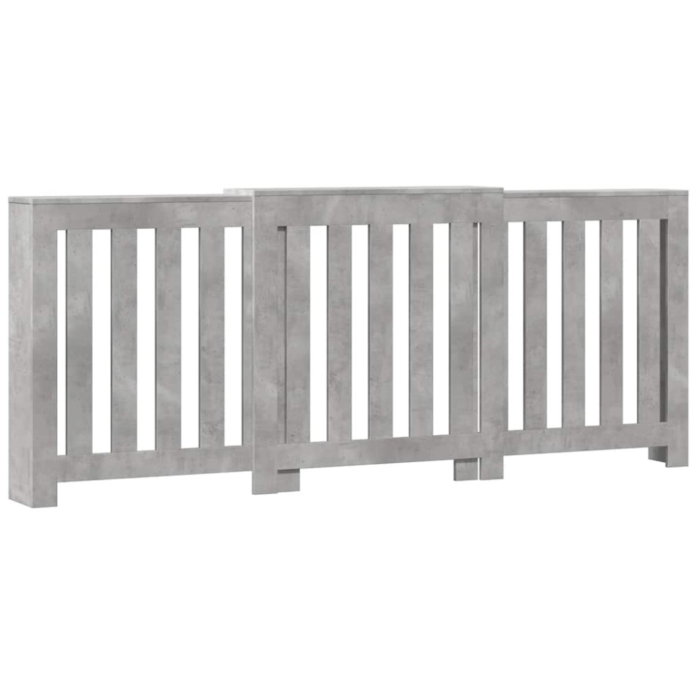 vidaXL Mască pentru calorifer gri beton 205x21,5x83,5cm lemn prelucrat