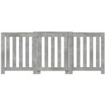 vidaXL Mască pentru calorifer gri beton 205x21,5x83,5cm lemn prelucrat vidaXL Mască pentru calorifer gri beton 205x21,5x83,5cm lemn prelucrat