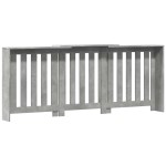 vidaXL Mască pentru calorifer gri beton 205x21,5x83,5cm lemn prelucrat vidaXL Mască pentru calorifer gri beton 205x21,5x83,5cm lemn prelucrat