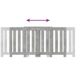 vidaXL Mască pentru calorifer gri beton 205x21,5x83,5cm lemn prelucrat vidaXL Mască pentru calorifer gri beton 205x21,5x83,5cm lemn prelucrat