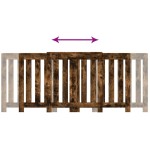 vidaXL Mască pentru calorifer stejar fumuriu 205x21,5x83,5 cm lemn vidaXL Mască pentru calorifer stejar fumuriu 205x21,5x83,5 cm lemn