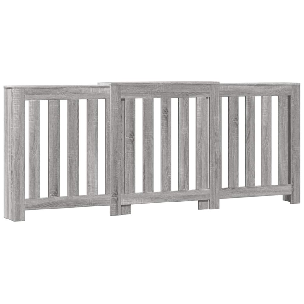 vidaXL Mască pentru calorifer sonoma gri 205x21,5x83,5 cm lemn