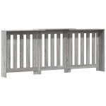 vidaXL Mască pentru calorifer sonoma gri 205x21,5x83,5 cm lemn vidaXL Mască pentru calorifer sonoma gri 205x21,5x83,5 cm lemn