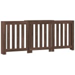 vidaXL Mască pentru calorifer stejar maro 205x21,5x83,5 cm lemn vidaXL Mască pentru calorifer stejar maro 205x21,5x83,5 cm lemn