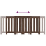 vidaXL Mască pentru calorifer stejar maro 205x21,5x83,5 cm lemn vidaXL Mască pentru calorifer stejar maro 205x21,5x83,5 cm lemn