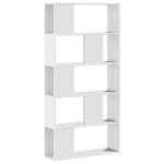 vidaXL Bibliotecă cu 5 niveluri, alb 80,5x23,5x162,5 cm lemn prelucrat vidaXL Bibliotecă cu 5 niveluri, alb 80,5x23,5x162,5 cm lemn prelucrat