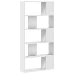 vidaXL Bibliotecă cu 5 niveluri, alb 80,5x23,5x162,5 cm lemn prelucrat vidaXL Bibliotecă cu 5 niveluri, alb 80,5x23,5x162,5 cm lemn prelucrat