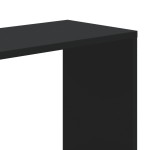vidaXL Bibliotecă cu 5 niveluri negru 80,5x23,5x162,5cm lemn prelucrat