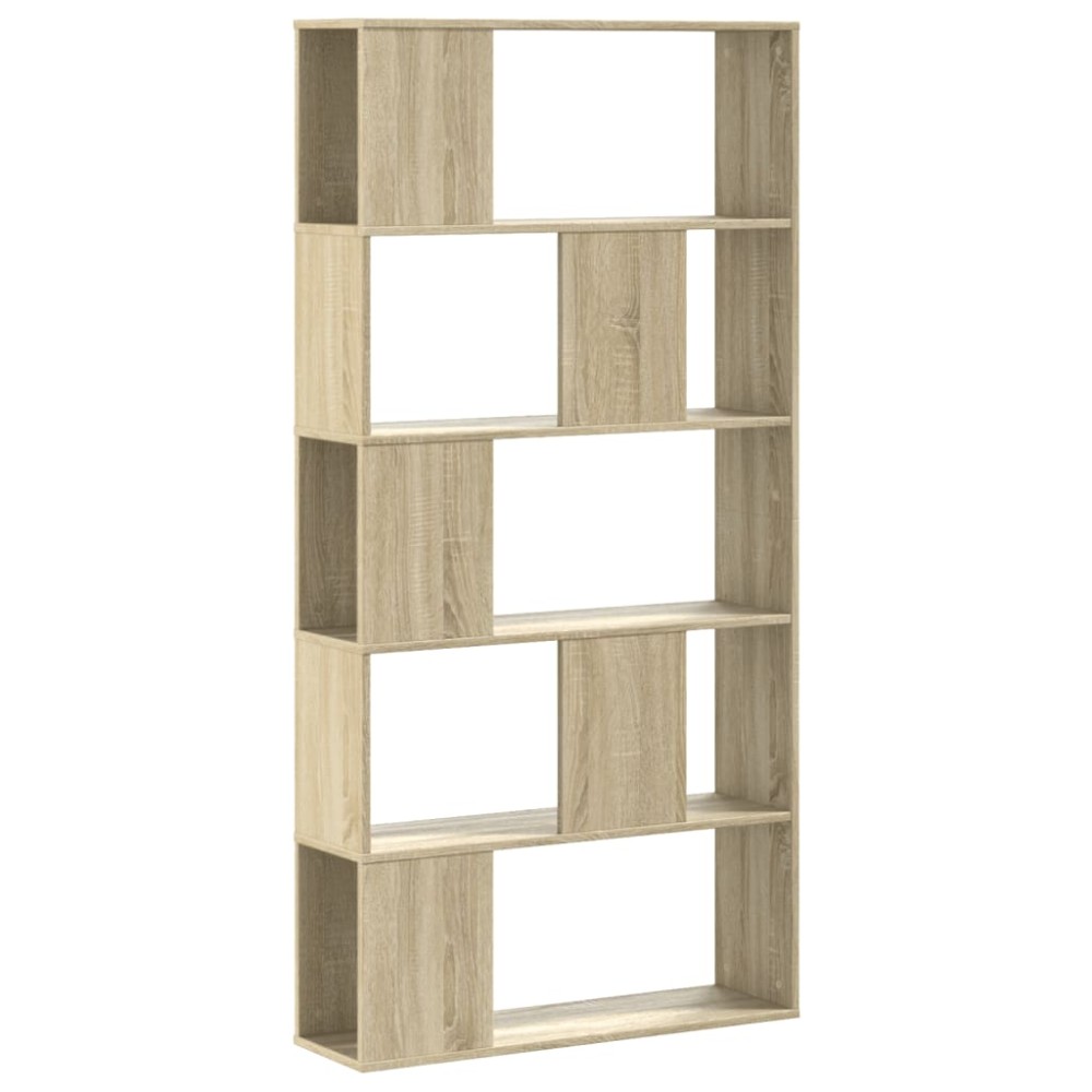 vidaXL Bibliotecă cu 5 niveluri stejar sonoma 80,5x23,5x162,5 cm lemn
