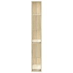 vidaXL Bibliotecă cu 5 niveluri stejar sonoma 80,5x23,5x162,5 cm lemn vidaXL Bibliotecă cu 5 niveluri stejar sonoma 80,5x23,5x162,5 cm lemn