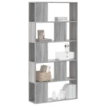 vidaXL Bibliotecă cu 5 niveluri gri sonoma 80,5x23,5x162,5 cm lemn vidaXL Bibliotecă cu 5 niveluri gri sonoma 80,5x23,5x162,5 cm lemn