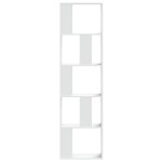 vidaXL Bibliotecă cu 5 niveluri, alb 45x23,5x162,5 cm lemn prelucrat