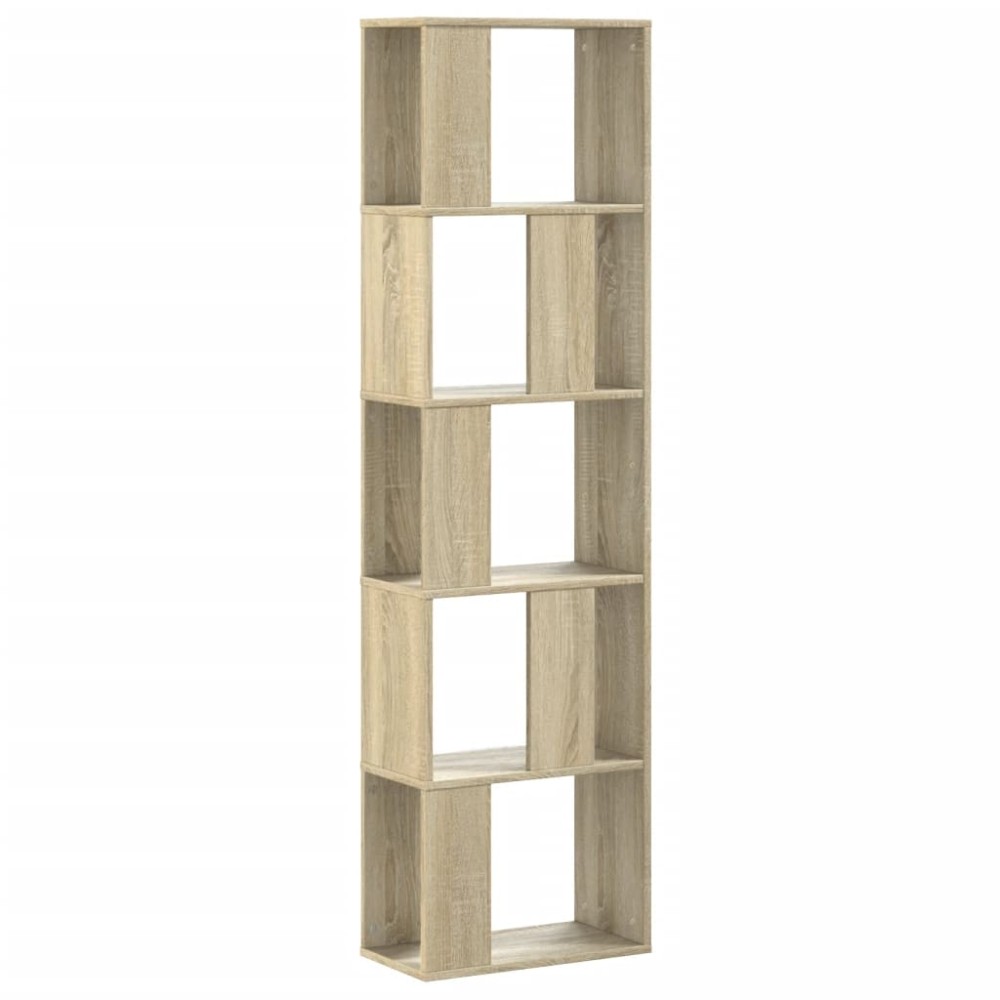 vidaXL Bibliotecă cu 5 niveluri stejar sonoma 45x23,5x162,5 cm lemn