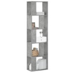 vidaXL Bibliotecă cu 5 niveluri gri beton 45x23,5x162,5 cm lemn vidaXL Bibliotecă cu 5 niveluri gri beton 45x23,5x162,5 cm lemn