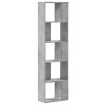 vidaXL Bibliotecă cu 5 niveluri gri beton 45x23,5x162,5 cm lemn vidaXL Bibliotecă cu 5 niveluri gri beton 45x23,5x162,5 cm lemn
