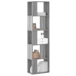 vidaXL Bibliotecă 5 niveluri gri sonoma 45x23,5x162,5cm lemn prelucrat vidaXL Bibliotecă 5 niveluri gri sonoma 45x23,5x162,5cm lemn prelucrat