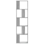 vidaXL Bibliotecă 5 niveluri gri sonoma 45x23,5x162,5cm lemn prelucrat vidaXL Bibliotecă 5 niveluri gri sonoma 45x23,5x162,5cm lemn prelucrat