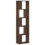 vidaXL Bibliotecă 5 niveluri stejar maro 45x23,5x162,5 cm lemn vidaXL Bibliotecă 5 niveluri stejar maro 45x23,5x162,5 cm lemn