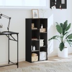 vidaXL Bibliotecă, negru, 50x25x105 cm, lemn prelucrat vidaXL Bibliotecă, negru, 50x25x105 cm, lemn prelucrat