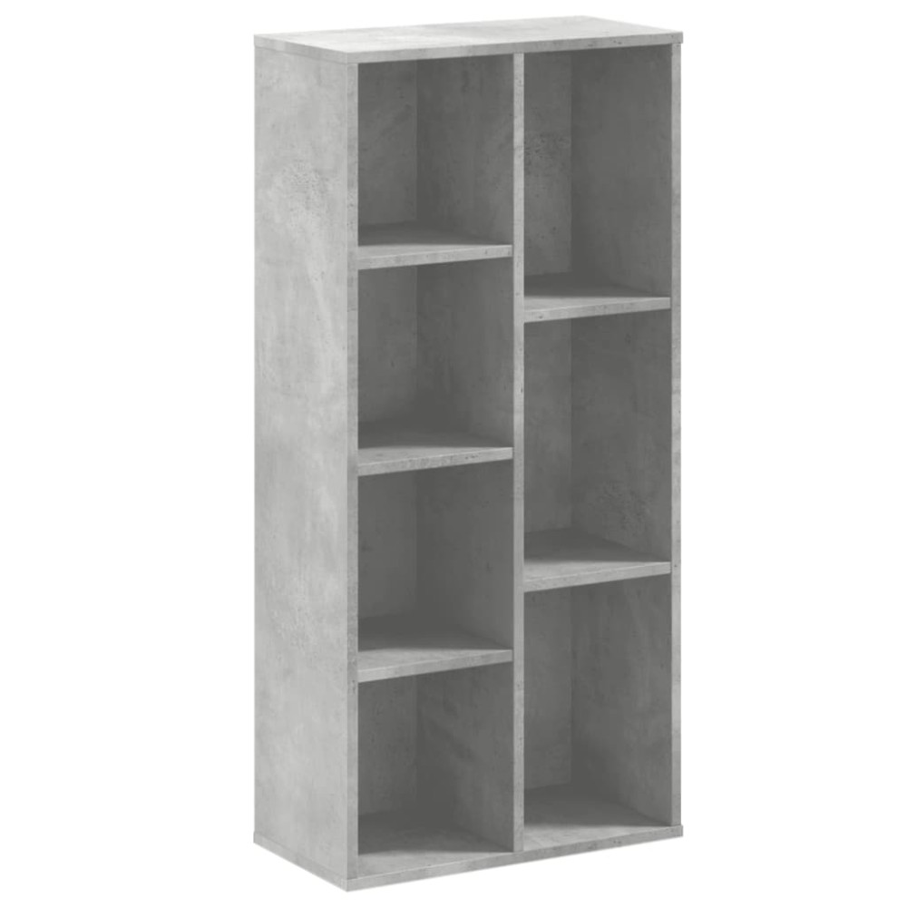vidaXL Bibliotecă, gri beton, 50x25x105 cm, lemn compozit