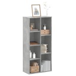 vidaXL Bibliotecă, gri beton, 50x25x105 cm, lemn compozit vidaXL Bibliotecă, gri beton, 50x25x105 cm, lemn compozit