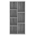 vidaXL Bibliotecă, gri sonoma, 50x25x105 cm, lemn prelucrat vidaXL Bibliotecă, gri sonoma, 50x25x105 cm, lemn prelucrat