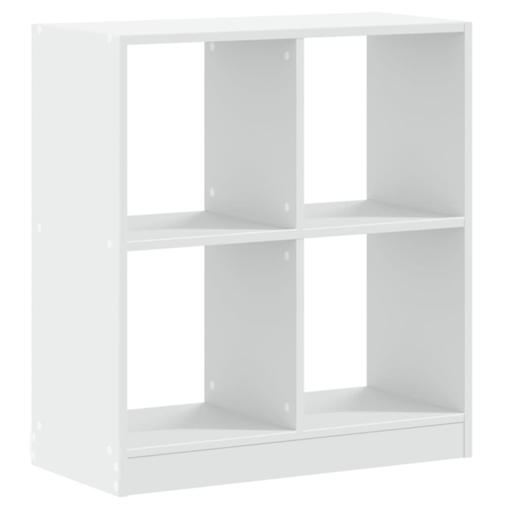 vidaXL Bibliotecă, albă, 68,5x32x75 cm, lemn prelucrat