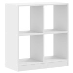 vidaXL Bibliotecă, albă, 68,5x32x75 cm, lemn prelucrat vidaXL Bibliotecă, albă, 68,5x32x75 cm, lemn prelucrat