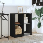 vidaXL Bibliotecă, negru, 68,5x32x75 cm, lemn prelucrat vidaXL Bibliotecă, negru, 68,5x32x75 cm, lemn prelucrat
