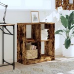 vidaXL Bibliotecă, stejar afumat, 68,5x32x75 cm, lemn prelucrat vidaXL Bibliotecă, stejar afumat, 68,5x32x75 cm, lemn prelucrat