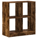 vidaXL Bibliotecă, stejar afumat, 68,5x32x75 cm, lemn prelucrat vidaXL Bibliotecă, stejar afumat, 68,5x32x75 cm, lemn prelucrat