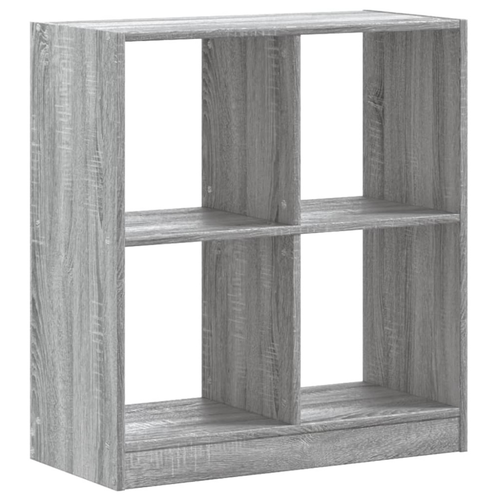 vidaXL Bibliotecă, sonoma gri, 68,5x32x75 cm, lemn prelucrat