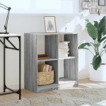 vidaXL Bibliotecă, sonoma gri, 68,5x32x75 cm, lemn prelucrat vidaXL Bibliotecă, sonoma gri, 68,5x32x75 cm, lemn prelucrat