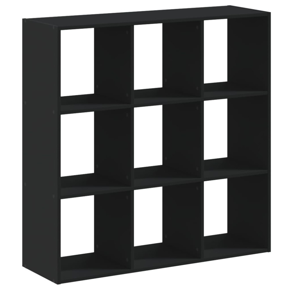 vidaXL Bibliotecă, negru, 102x32x102 cm, lemn prelucrat
