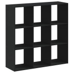vidaXL Bibliotecă, negru, 102x32x102 cm, lemn prelucrat vidaXL Bibliotecă, negru, 102x32x102 cm, lemn prelucrat