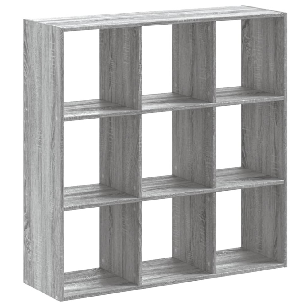 vidaXL Bibliotecă, gri sonoma, 102x32x102 cm, lemn prelucrat