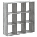 vidaXL Bibliotecă, gri sonoma, 102x32x102 cm, lemn prelucrat vidaXL Bibliotecă, gri sonoma, 102x32x102 cm, lemn prelucrat