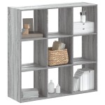 vidaXL Bibliotecă, gri sonoma, 102x32x102 cm, lemn prelucrat vidaXL Bibliotecă, gri sonoma, 102x32x102 cm, lemn prelucrat