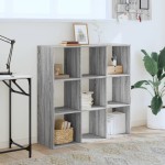vidaXL Bibliotecă, gri sonoma, 102x32x102 cm, lemn prelucrat vidaXL Bibliotecă, gri sonoma, 102x32x102 cm, lemn prelucrat