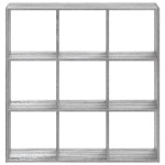 vidaXL Bibliotecă, gri sonoma, 102x32x102 cm, lemn prelucrat vidaXL Bibliotecă, gri sonoma, 102x32x102 cm, lemn prelucrat
