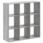 vidaXL Bibliotecă, gri sonoma, 102x32x102 cm, lemn prelucrat vidaXL Bibliotecă, gri sonoma, 102x32x102 cm, lemn prelucrat
