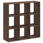 vidaXL Bibliotecă, stejar maro, 102x32x102 cm, lemn prelucrat