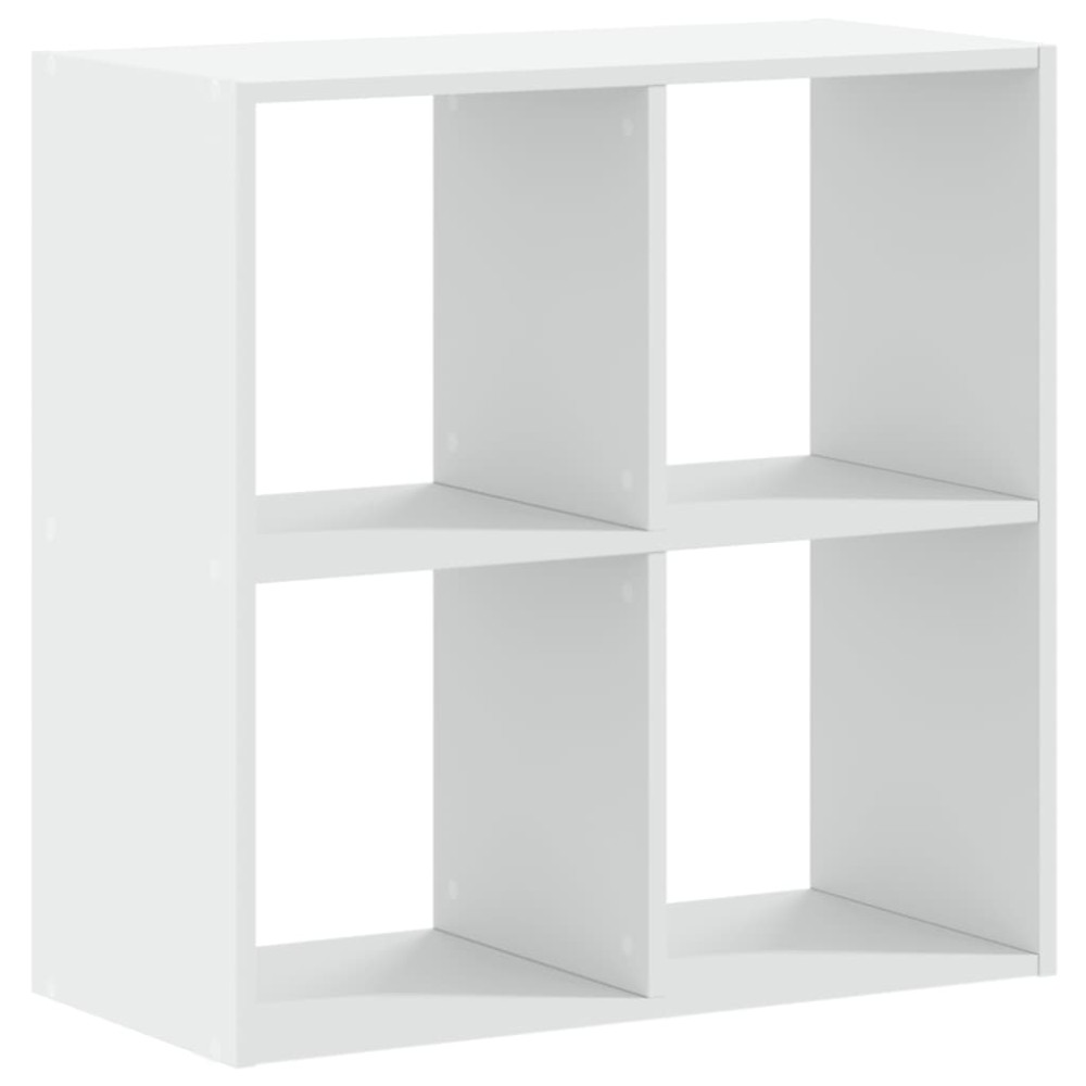 vidaXL Bibliotecă, albă, 68,5x32x68,5 cm, lemn prelucrat