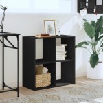 vidaXL Bibliotecă, negru, 68,5x32x68,5 cm, lemn prelucrat vidaXL Bibliotecă, negru, 68,5x32x68,5 cm, lemn prelucrat